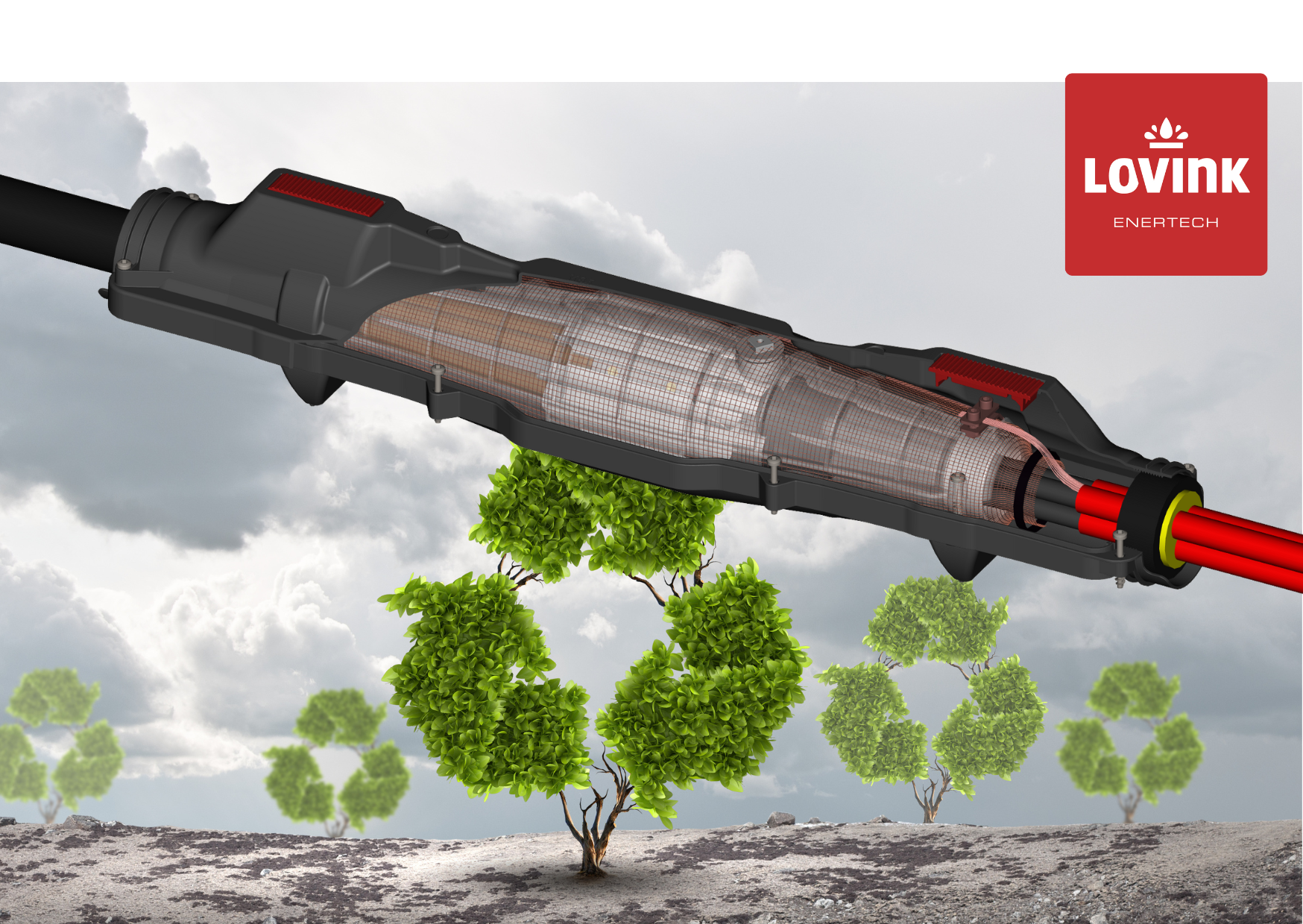 Duurzaam ABS buitenschaal kabelgarnituren