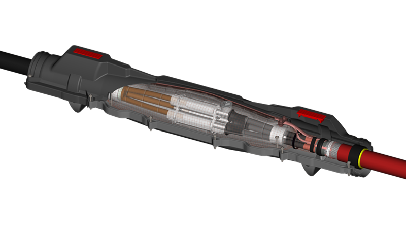 LoviSil M verlengde kabelmof voor industrie