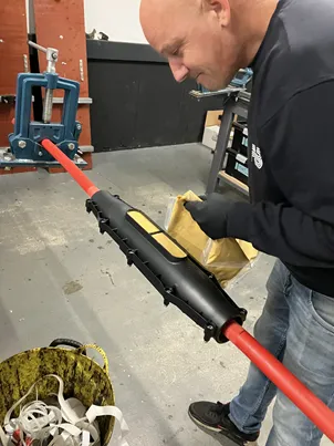 Montage LoviX R verbindingsmof SAB