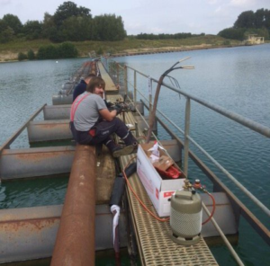 Montage verbindingsmof grindgat Montage verbindingsmof grindgat