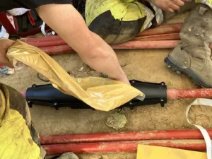 Vullen hars verbindingsmof